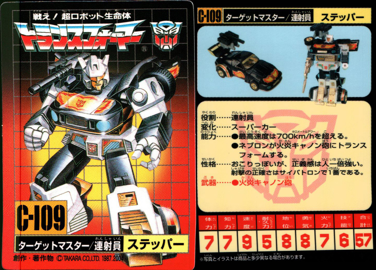 トランスフォーマー ターゲットマスター 連射員 ステッパー オート